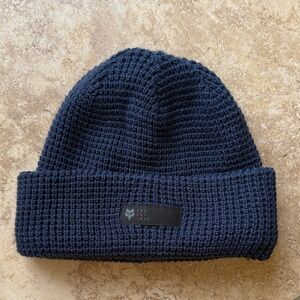 FOX Racing Navy Knit Beanie Hat NEW